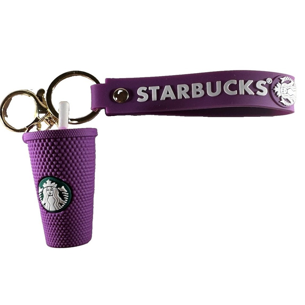 Starbucks 3D silicone keychain mini replica textured drink cup